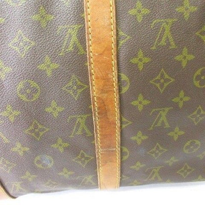 Louis Vuitton Monogram Keepall 50 Boston Bag Travel Purse Brown — view 7
