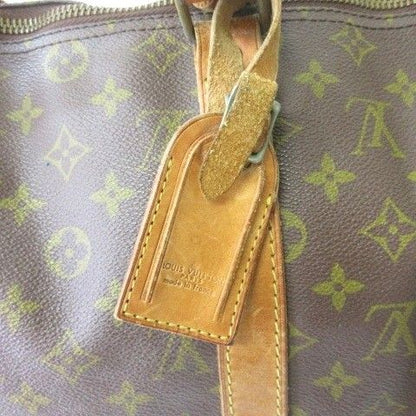 Louis Vuitton Monogram Keepall 50 Boston Bag Travel Purse Brown — view 3