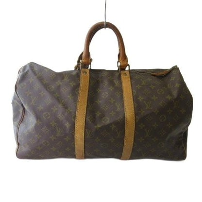 Louis Vuitton Monogram Keepall 50 Boston Bag Travel Purse Brown — view 2