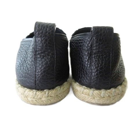Louis Vuitton Espadrilles Slip on Shoes Monogram Flower Black — view 5
