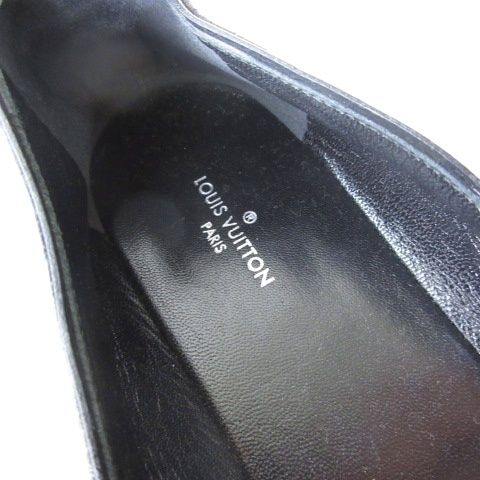 Louis Vuitton Espadrilles Slip on Shoes Monogram Flower Black — view 3