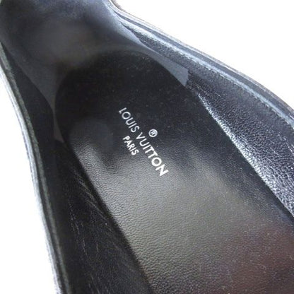 Louis Vuitton Espadrilles Slip on Shoes Monogram Flower Black — view 3