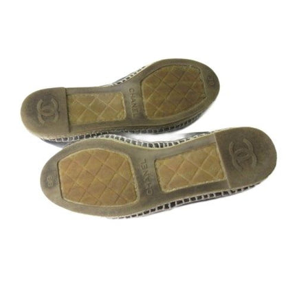 Chanel Espadrilles Slip on Shoes Lambskin Black — view 7