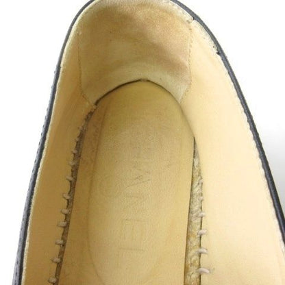 Chanel Espadrilles Slip on Shoes Lambskin Black — view 5