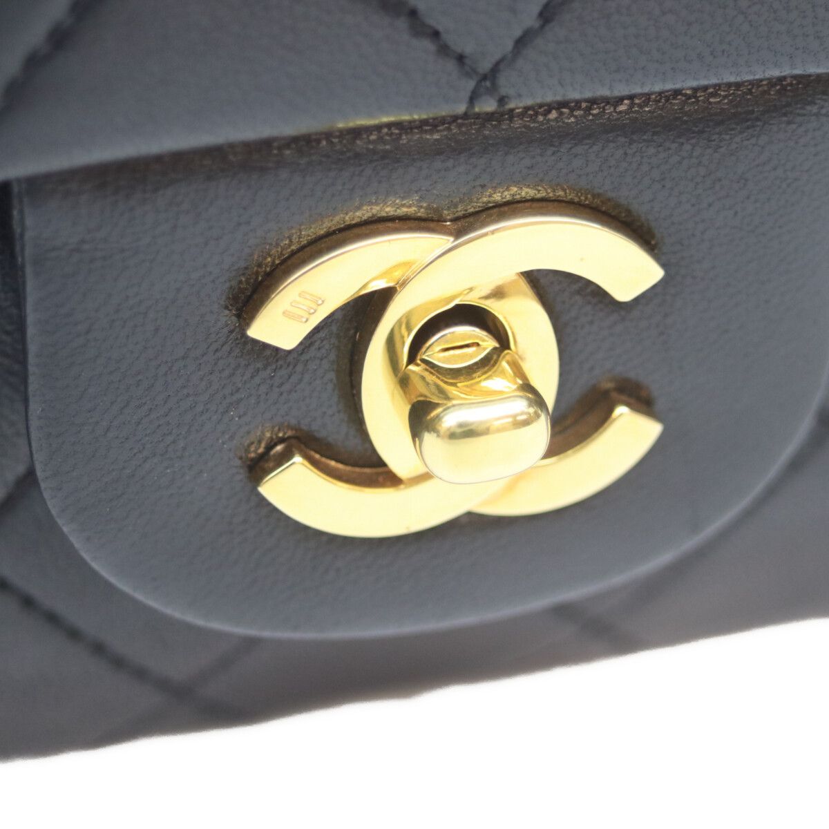 Chanel Black Lamb Gold Double Flap Quilted 25 — view 6