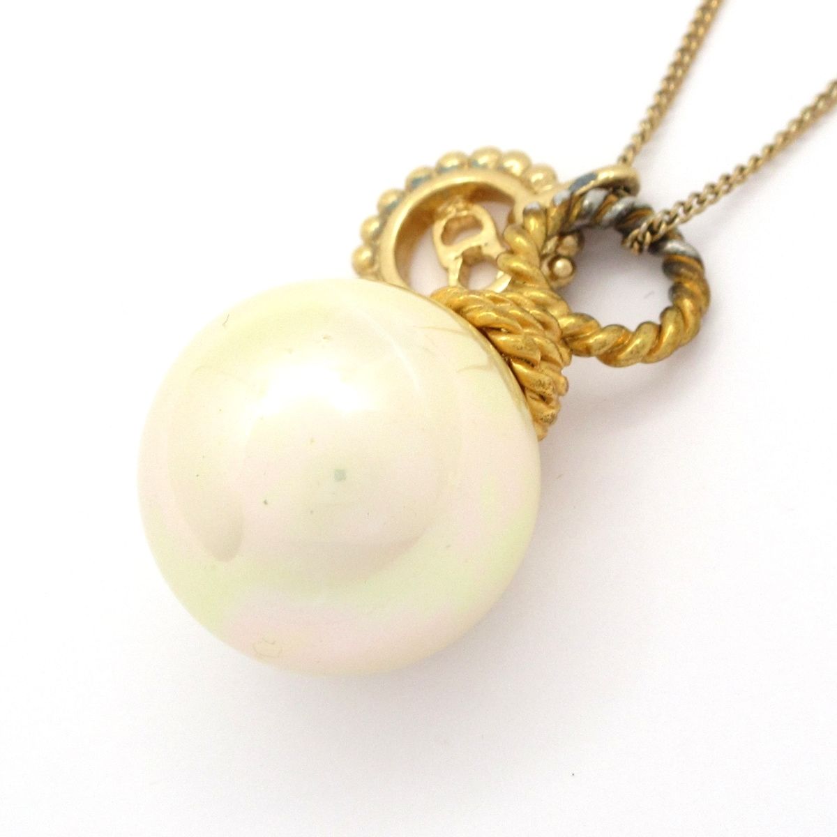 Dior Necklace Gold Ivory — view 3