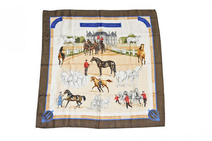 Hermes Carre 90 Scarf les Haras Nationaux National Stud Farm Vintage Carriage
