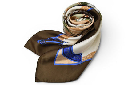 Hermes Carre 90 Scarf les Haras Nationaux National Stud Farm Vintage Carriage — view 2