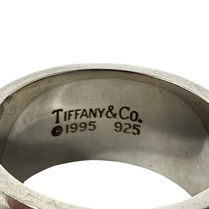 Tiffany & Co Group Double Line Ring 925 Sterling Silver 0512 — view 3