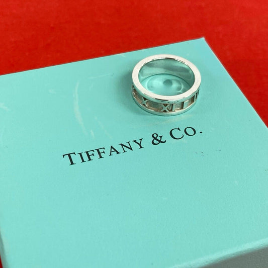 Tiffany & Co Atlas Ring 925 Sterling Silver 0512