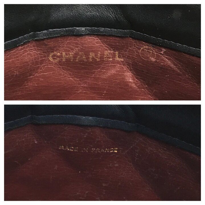 Chanel CC Logo Quilted Lambskin Clutch Second Black Purse — view 9