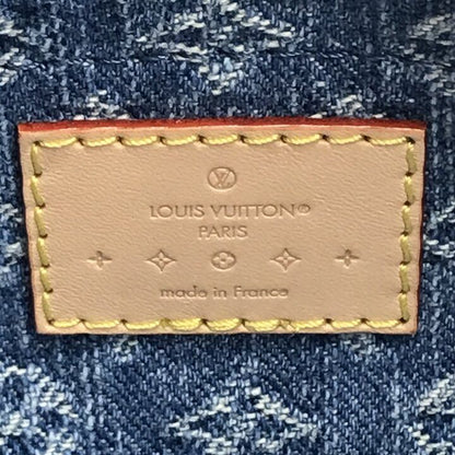 Louis Vuitton Monogram Papillon MM Denim Hand Reactive with Purse Pouch — view 9
