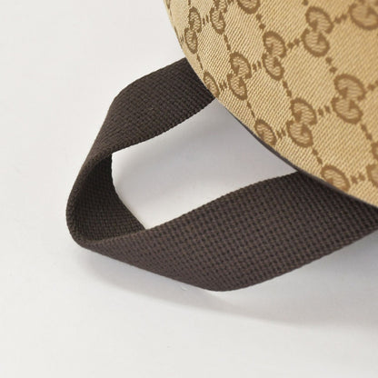 Gucci GG Canvas Backpack Brown Beig Leather Pattern — view 7