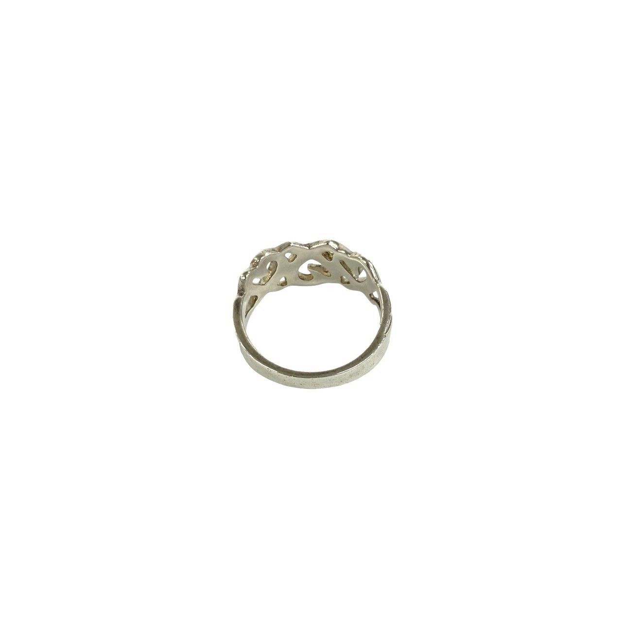 Tiffany & Co Triple Rubbing Heart 925 Sterling Silver Ring — view 6