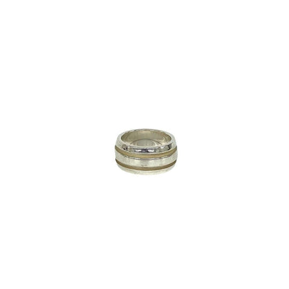 Tiffany & Co Group Double Line Ring 925 Sterling Silver — view 4