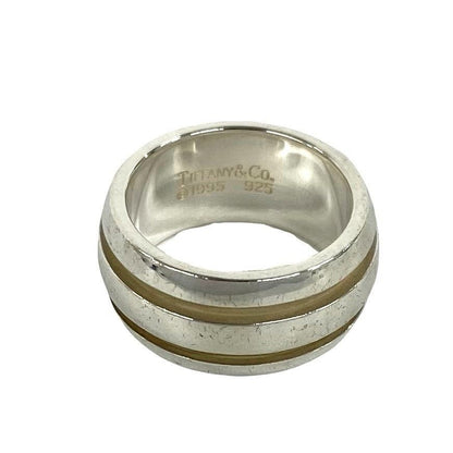 Tiffany & Co Group Double Line Ring 925 Sterling Silver — view 3