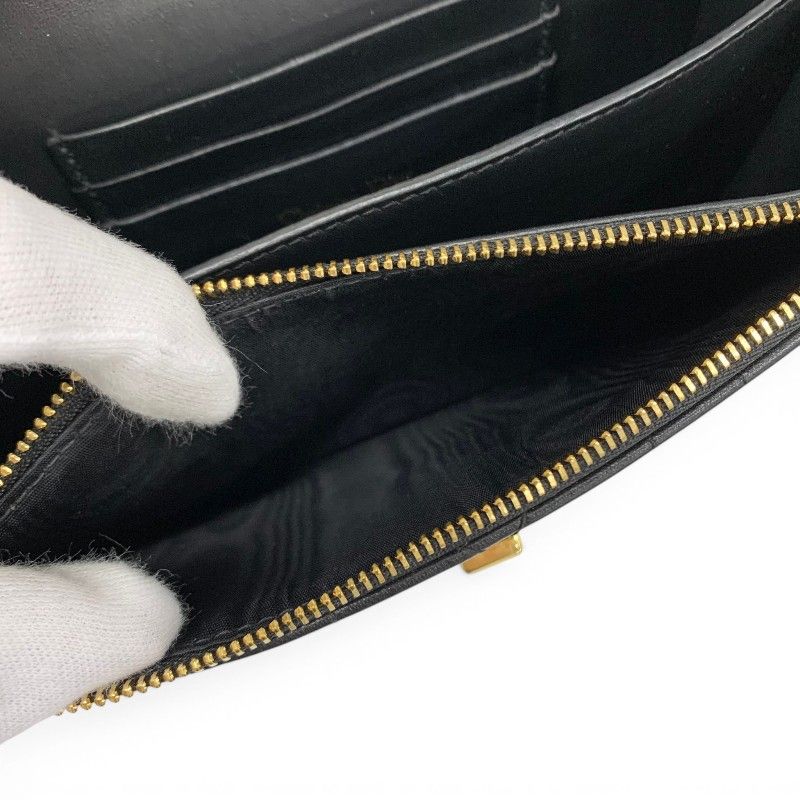 Dior Shoulder Bag Black Gold Miss Caro Macro Cannage Chain — view 9