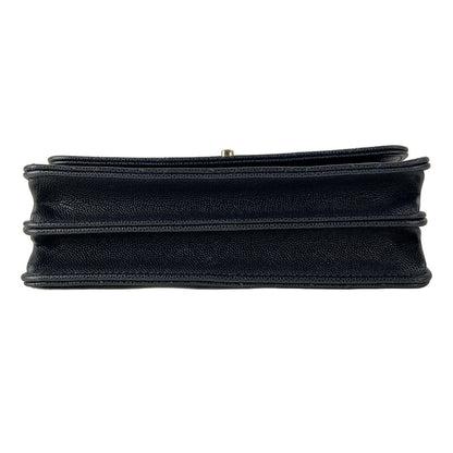 Chanel Clutch Quilted Black 2-Way Bijou Handle Chain Gold — view 5