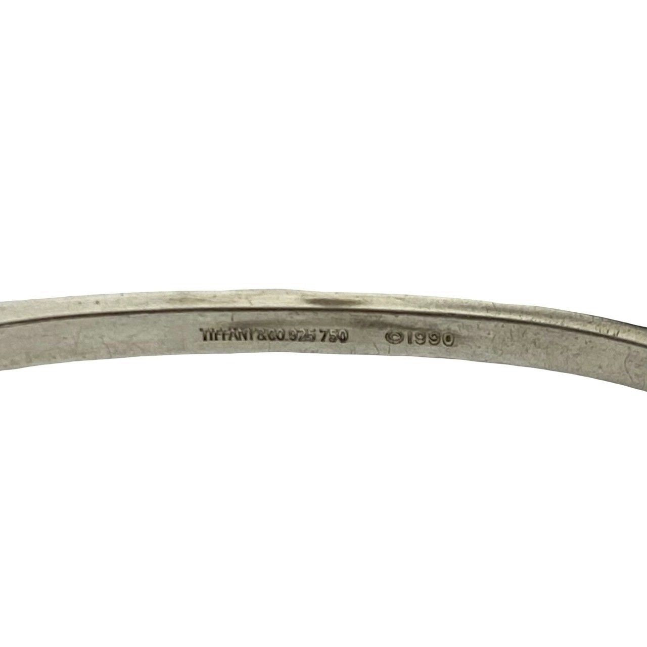 Tiffany & Co Vintage Triple Heart Bangle 925 Sterling Silver Bracelet — view 3