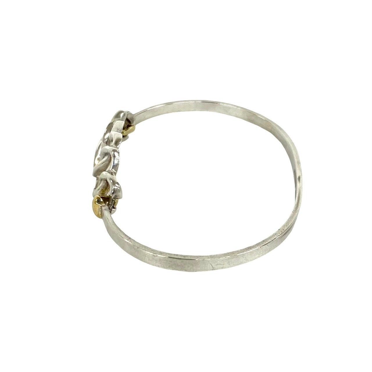 Tiffany & Co Vintage Triple Heart Bangle 925 Sterling Silver Bracelet — view 5