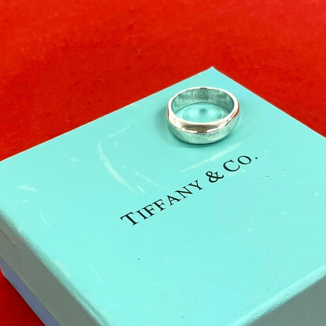 Tiffany & Co Vintage Knife Edge Ring 925 Sterling Silver