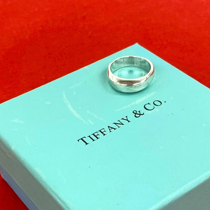 Tiffany & Co Vintage Knife Edge Ring 925 Sterling Silver