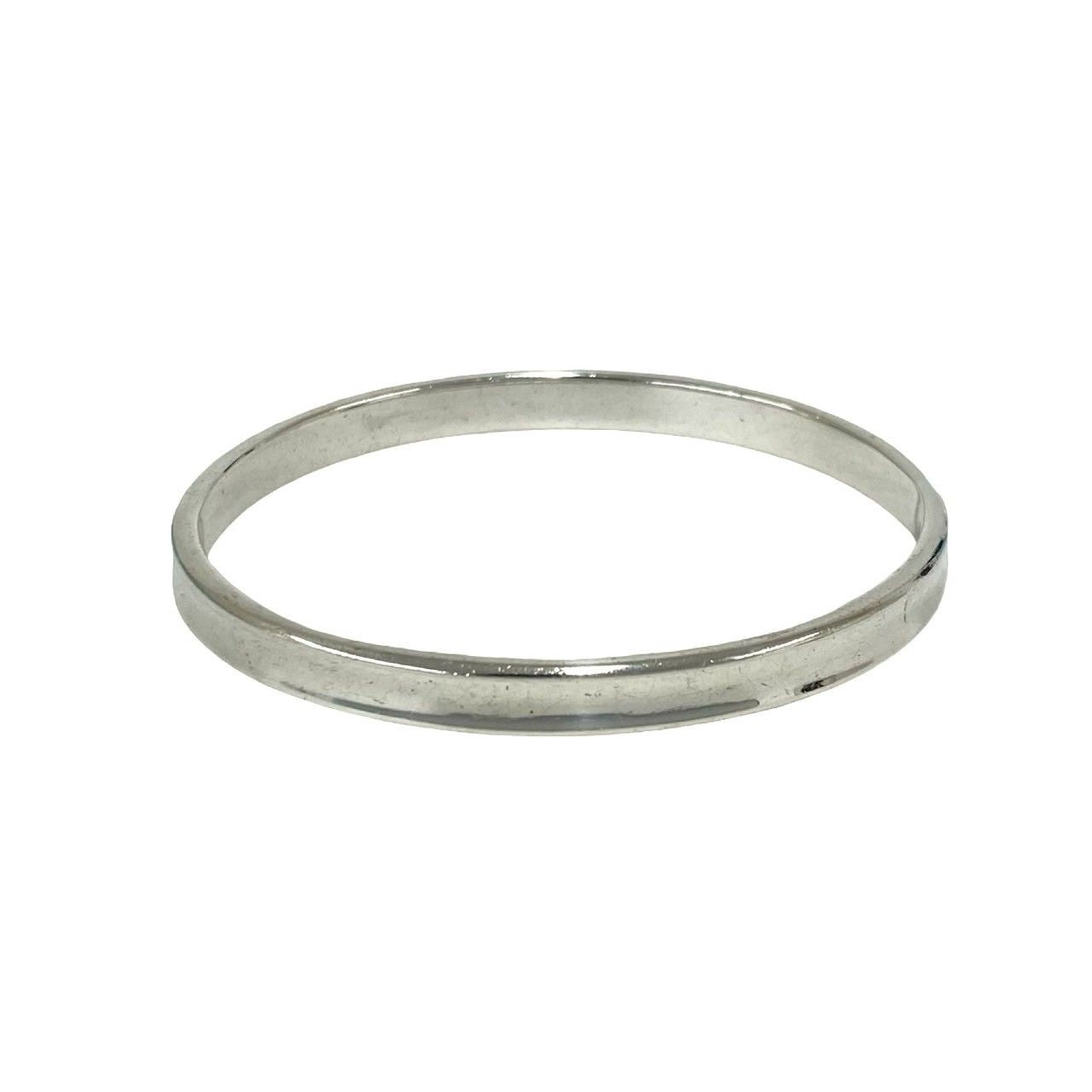 Tiffany & Co Vintage Narrow Bangle 925 Sterling Silver Bracelet — view 4
