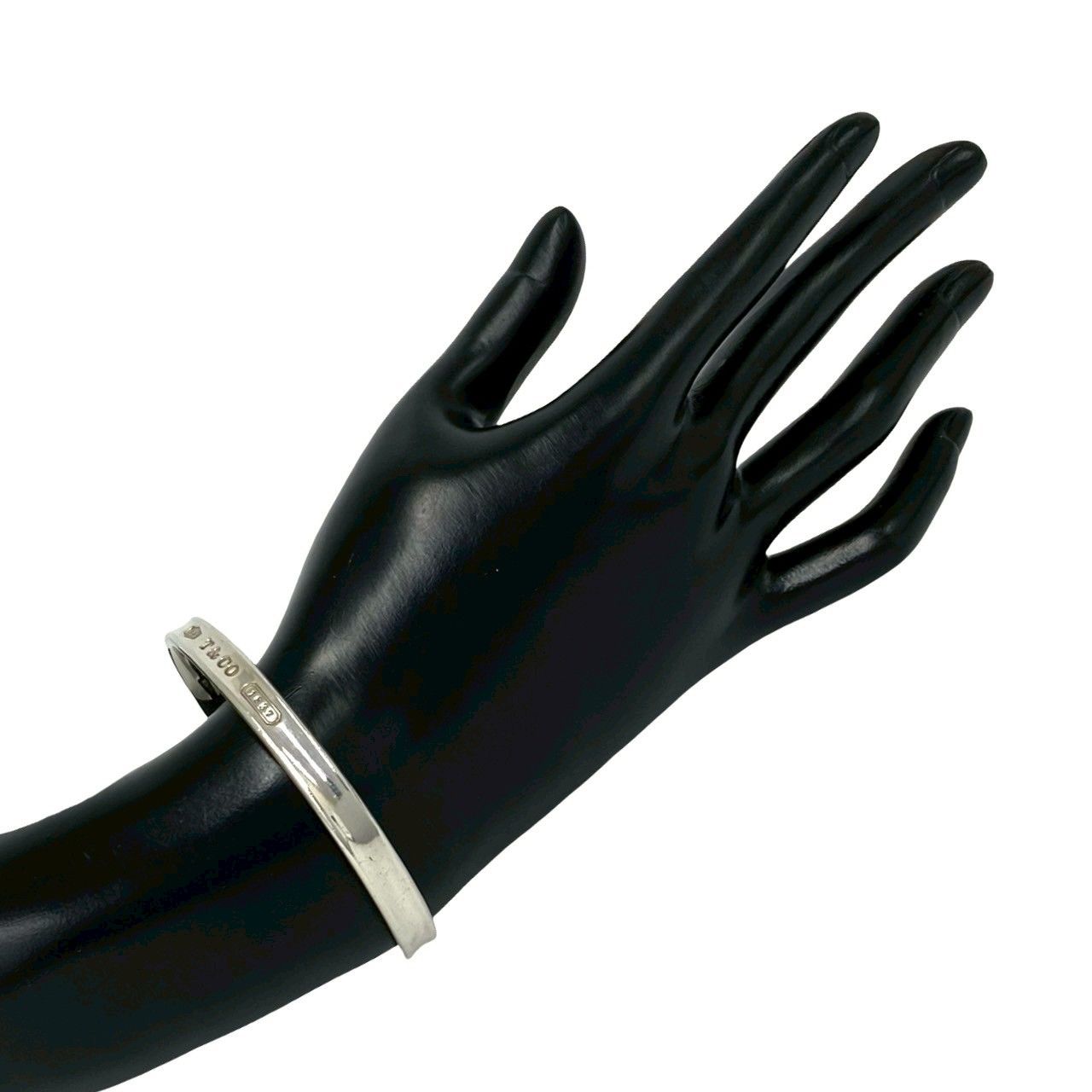 Tiffany & Co Vintage Narrow Bangle 925 Sterling Silver Bracelet — view 2