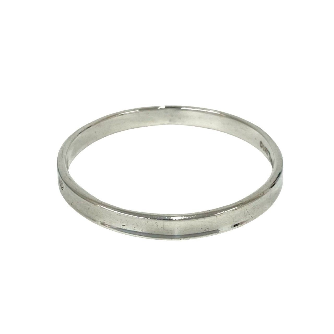 Tiffany & Co Vintage Narrow Bangle 925 Sterling Silver Bracelet — view 6