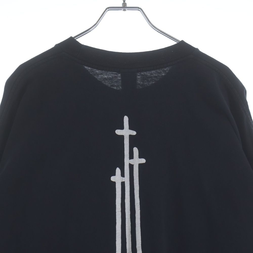 Chrome Hearts Rs3 Cross L S Tee Vertical Logo All Sleeve Long Crew Neck — view 4