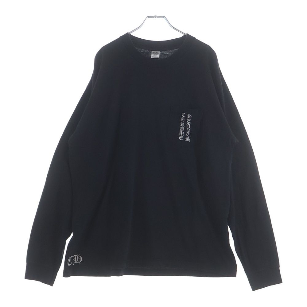 Chrome Hearts Rs3 Cross L S Tee Vertical Logo All Sleeve Long Crew Neck — view 2