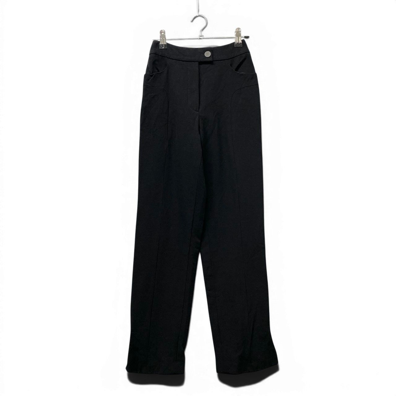 Chanel Trousers Pants Bottom 34 Black Wool — view 2