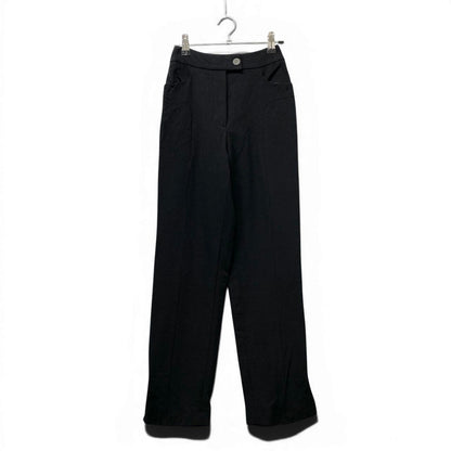 Chanel Trousers Pants Bottom 34 Black Wool — view 2