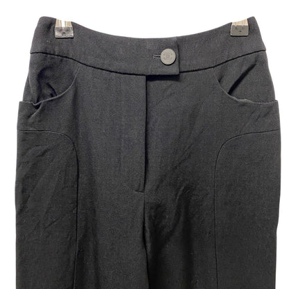Chanel Trousers Pants Bottom 34 Black Wool — view 4