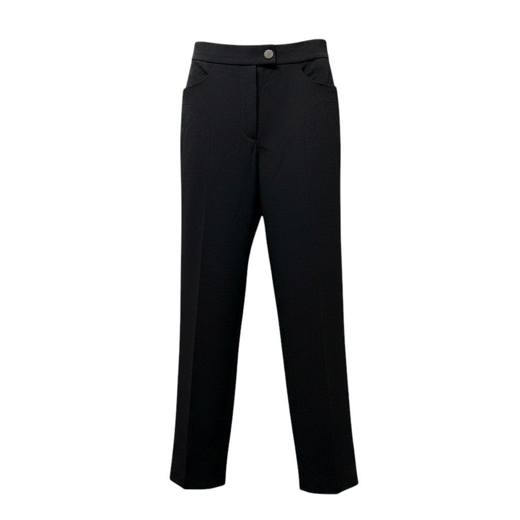 Chanel Trousers Pants Bottom 34 Black Wool