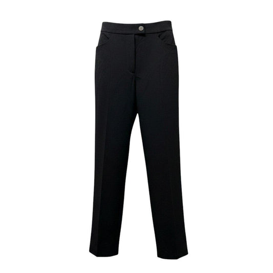 Chanel Trousers Pants Bottom 34 Black Wool