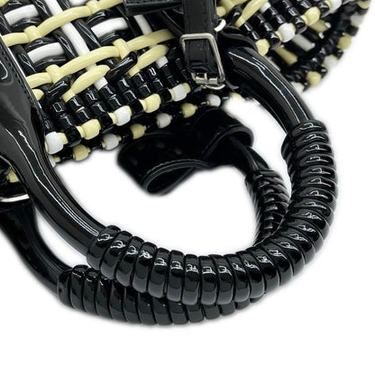 Balenciaga Handbag Bistro Basket XS Black White Yellow — view 6