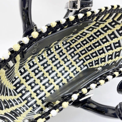 Balenciaga Handbag Bistro Basket XS Black White Yellow — view 7