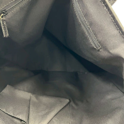 Gucci GG Pattern Canvas Leather Tote Shoulder Bag Business Black — view 9