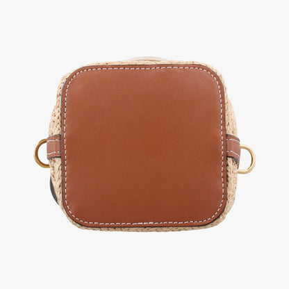 Louis Vuitton Noe Perth Beige Brown Natural Raffia — view 3