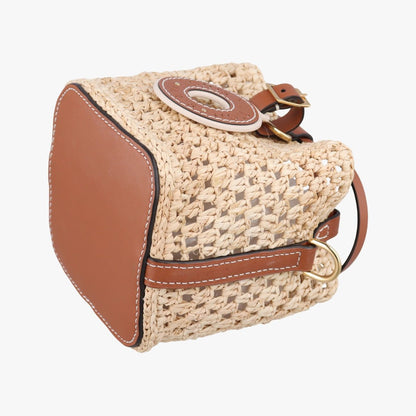Louis Vuitton Noe Perth Beige Brown Natural Raffia — view 4