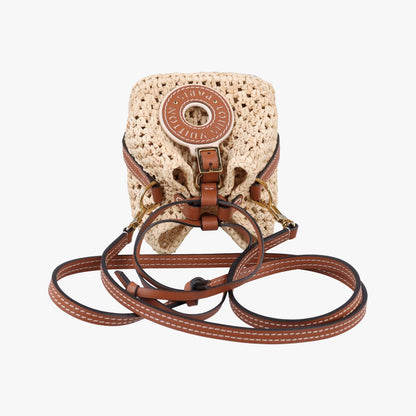 Louis Vuitton Noe Perth Beige Brown Natural Raffia — view 8