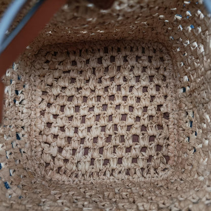 Louis Vuitton Noe Perth Beige Brown Natural Raffia — view 9
