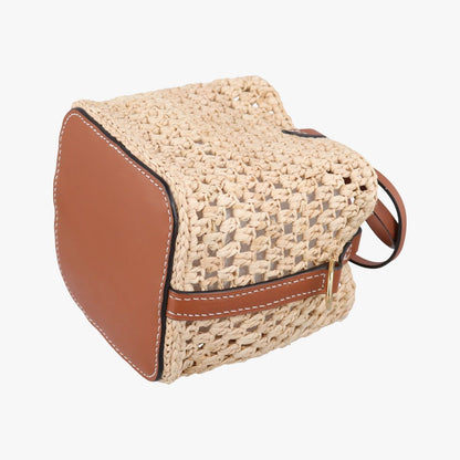 Louis Vuitton Noe Perth Beige Brown Natural Raffia — view 6