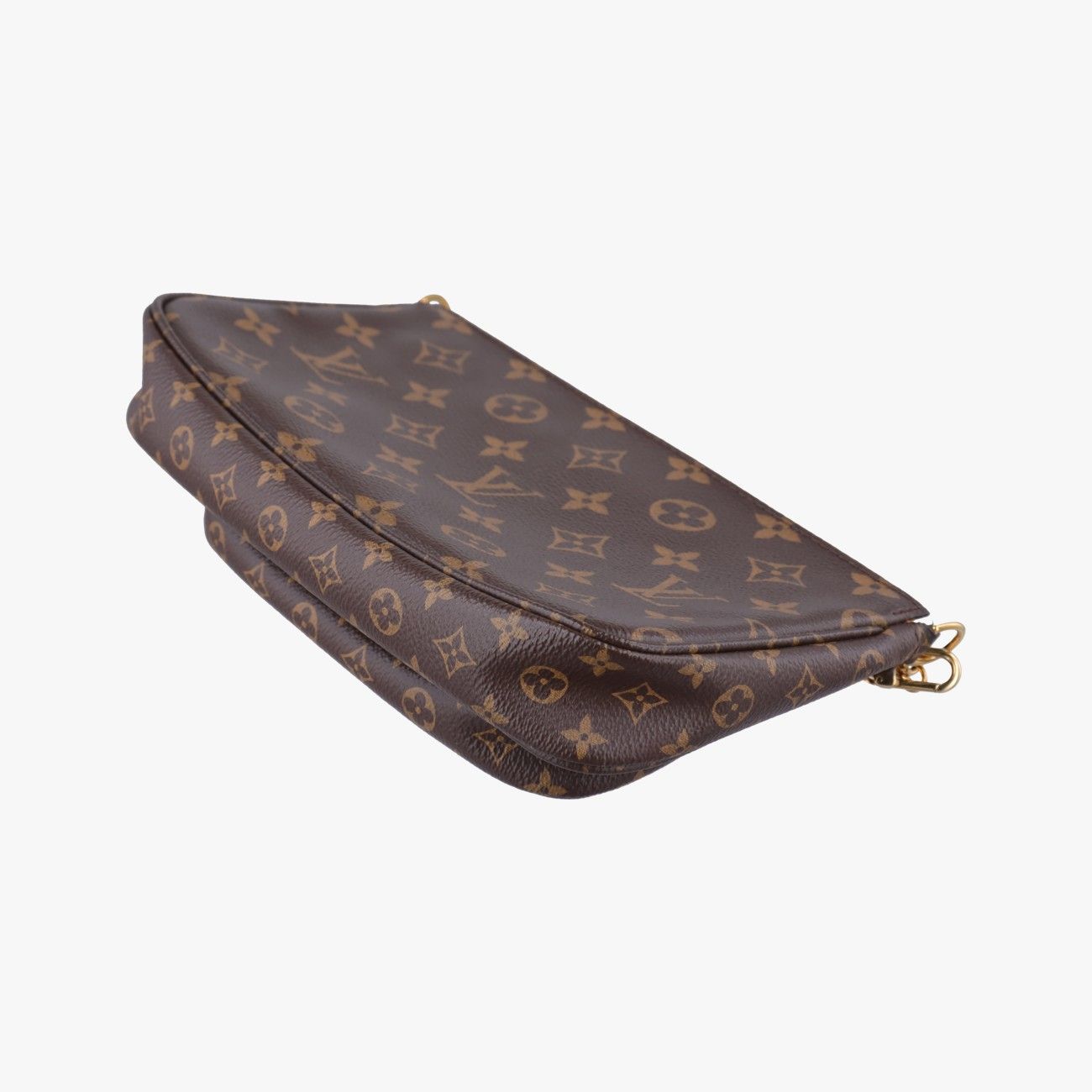 Louis Vuitton Multi Pochette Monogram Brown Khaki Canvas Pouch — view 6