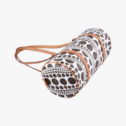 Louis Vuitton Papillon GM White Brown Monogram Pumpkin Dot Handbag — view 5