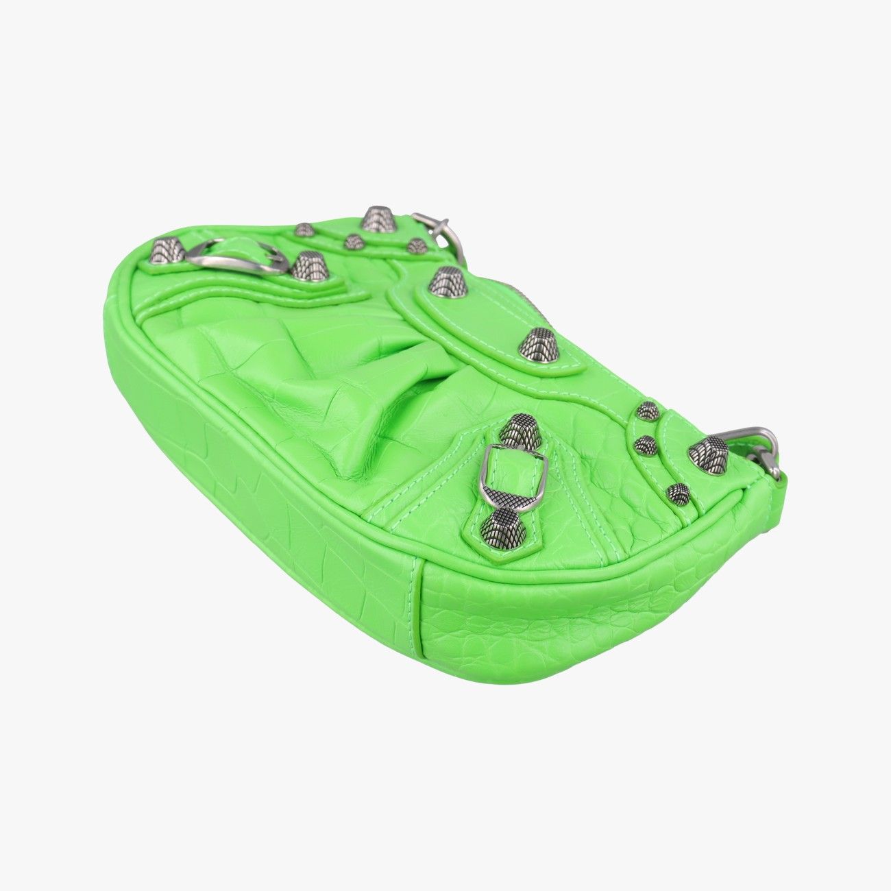 Balenciaga le Cagole Green Lambskin Messenger — view 4