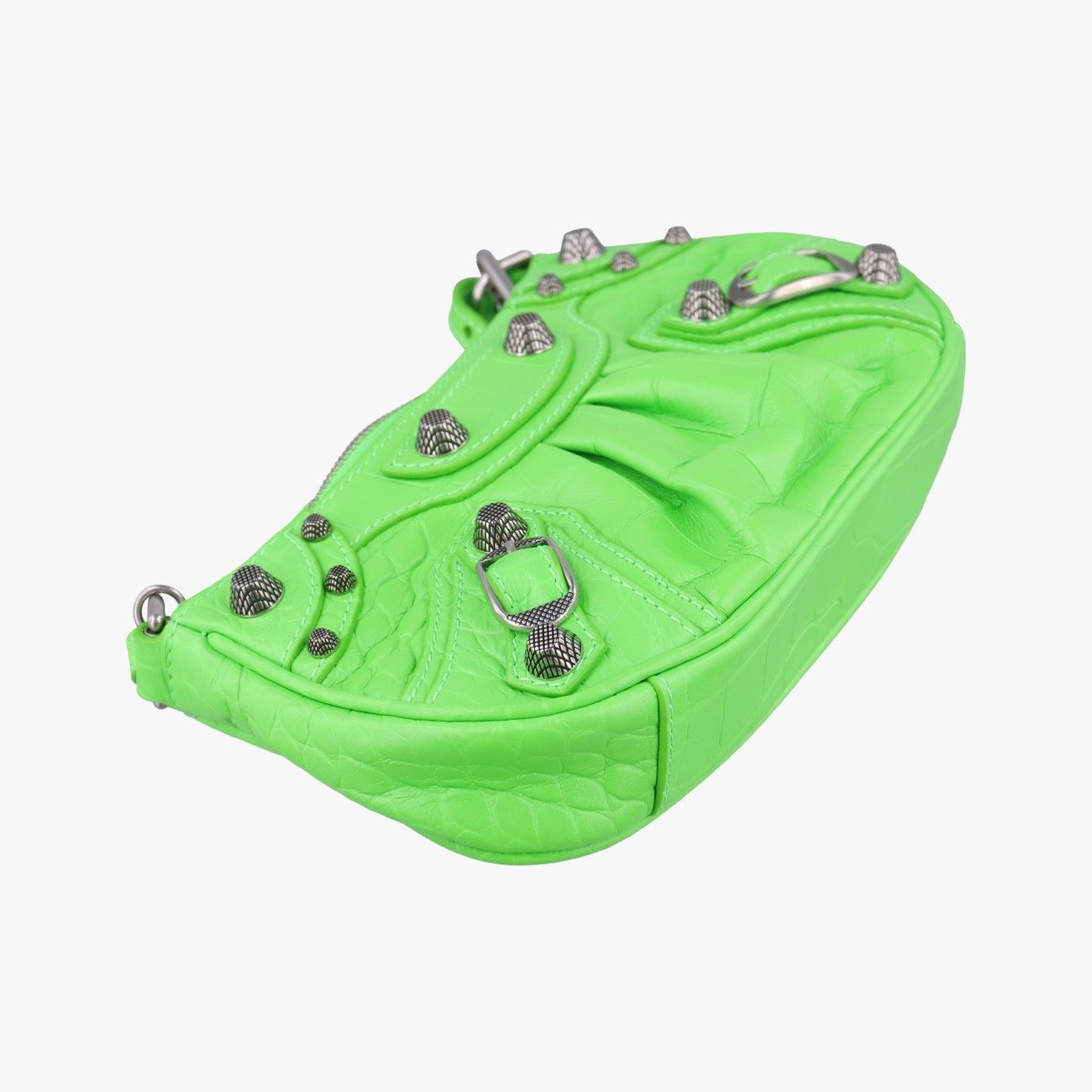Balenciaga le Cagole Green Lambskin Messenger — view 5