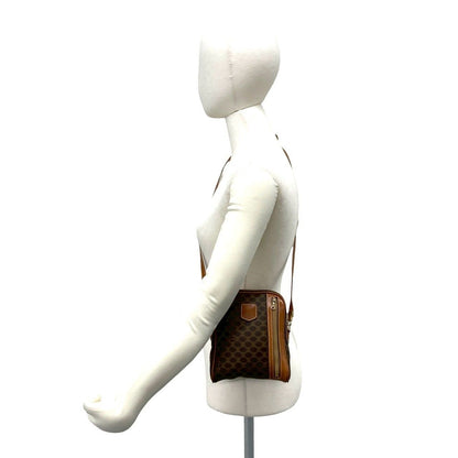 Celine Vintage Magadam Blason Triomphe Pattern Logo Leather Shoulder — view 2