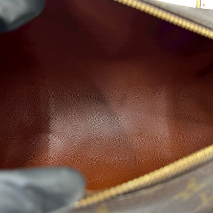 Louis Vuitton Vintage Papillon 30 Monogram Leather Boston Bag Brown — view 9